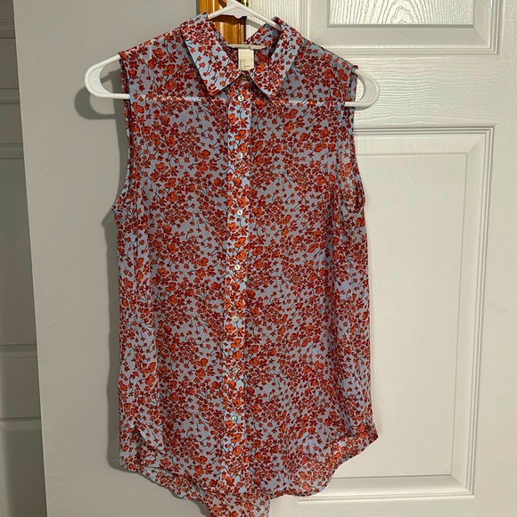 H&M Floral Sleeveless Blouse - Picture 2 of 2